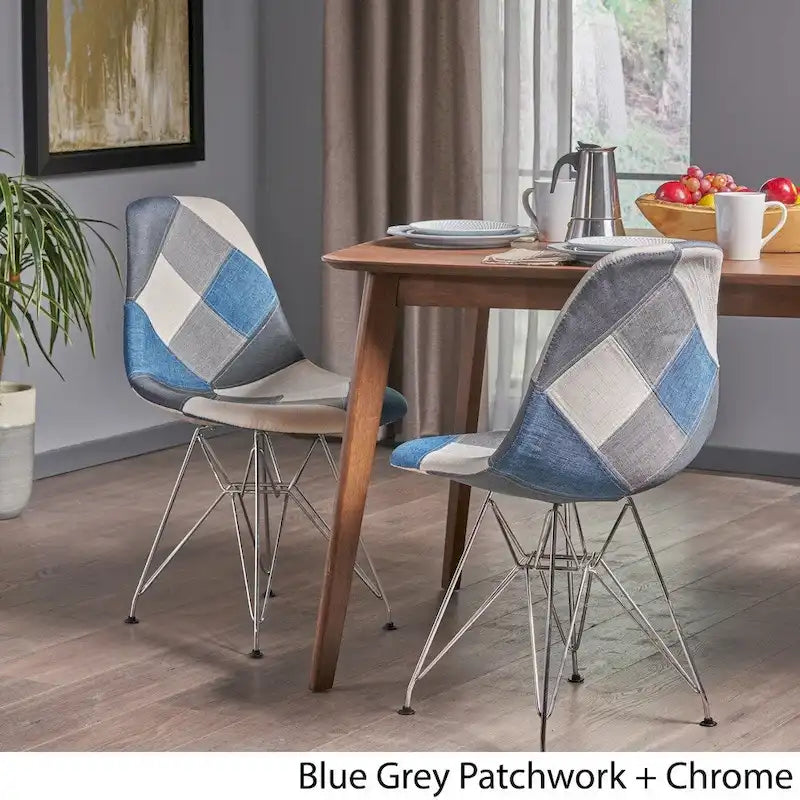 Látkové křeslo Patchwork, sada 2 ks