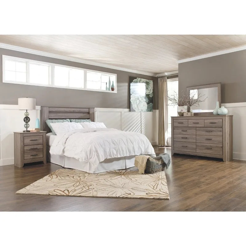 Warm Gray Dresser with 7 Drawers