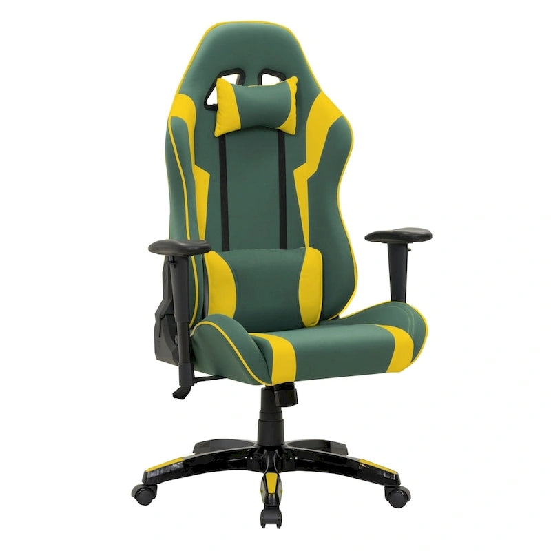 Ergonomická herní židle s vysokým opěradlem z umělé kůže a síťoviny
