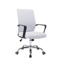 Ergonomická kancelářská židle se síťovaným opěradlem a chromovou křížovou základnou