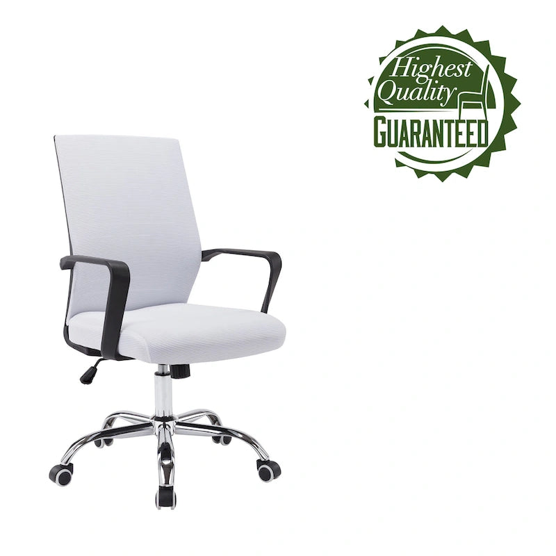 Ergonomická kancelářská židle se síťovaným opěradlem a chromovou křížovou základnou