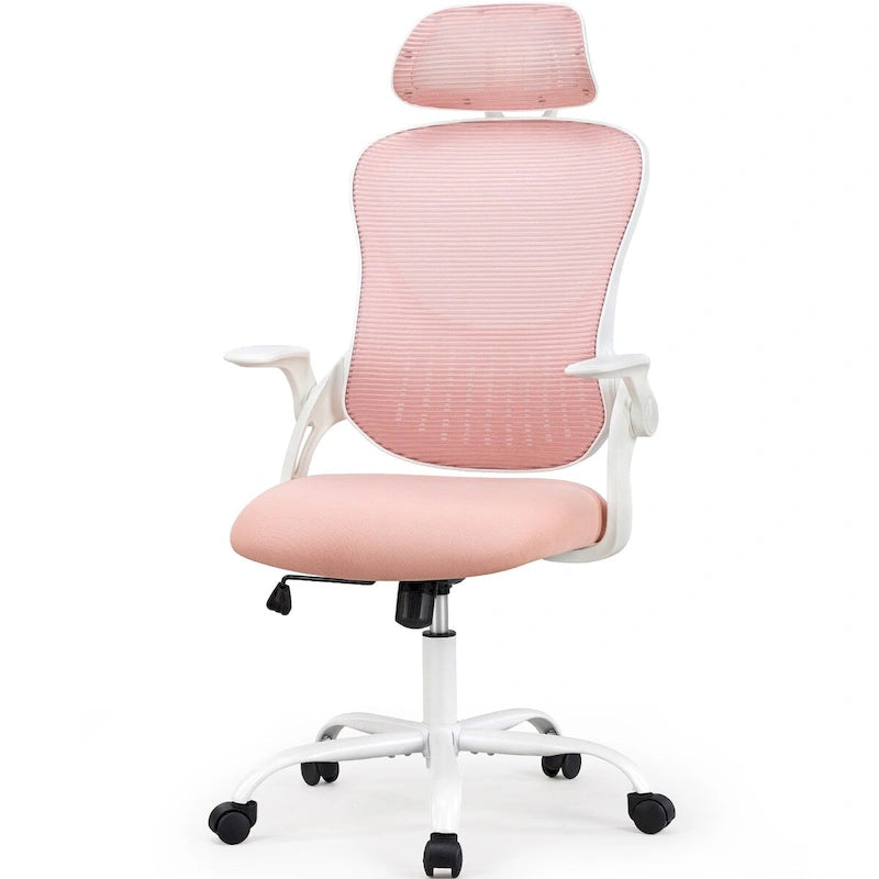 Vysoká ergonomická otočná kancelářská židle s nastavitelnou opěrkou hlavy