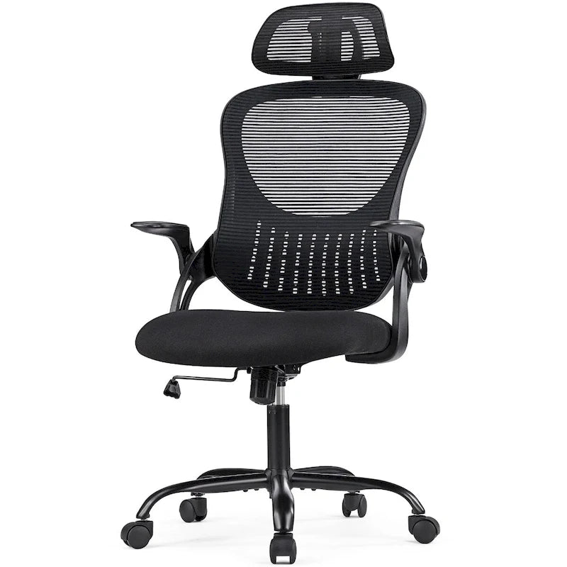 Vysoká ergonomická otočná kancelářská židle s nastavitelnou opěrkou hlavy